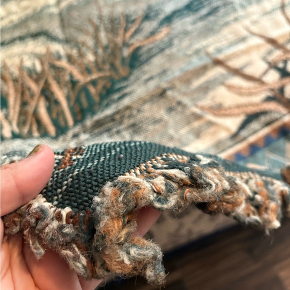 Vintage Deer Tapestry Throw Blanket - Picture 3 of 7